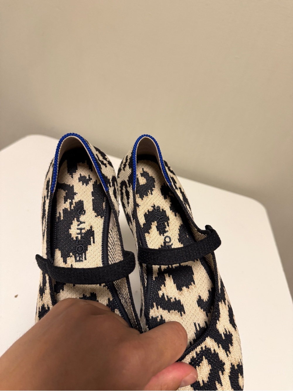 Rothys The Max Square Mary Jane Ballet Flats Animal Print Women’s US 8 - Picture 8 of 9